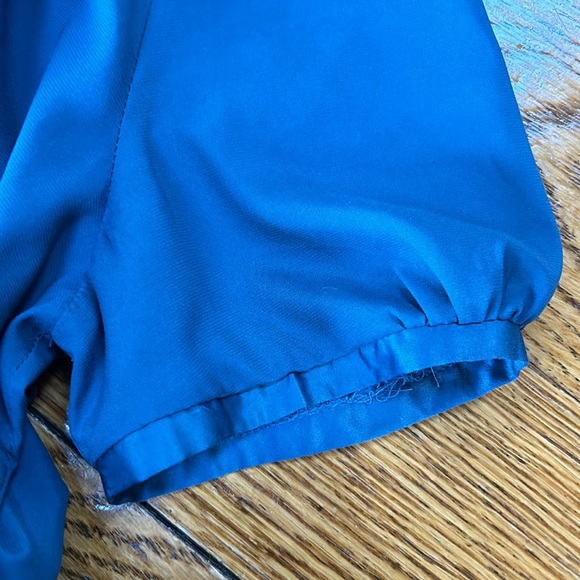 XXi jadestone blue mini dress with ruffle details.  Great condition. Size Small - Picture 12 of 13